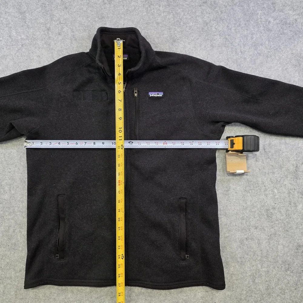 Patagonia Better Sweater Jacket Mens Large Black Full Zip Fleece Veterinarian